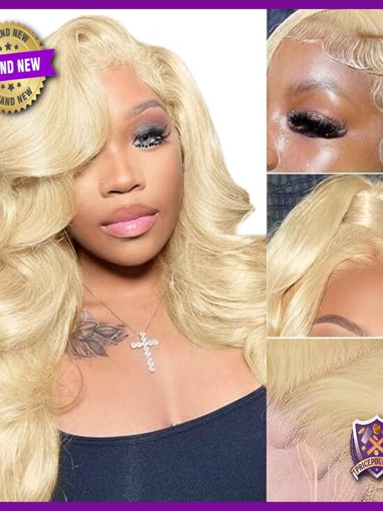 Human Hair Lace Front Wig 28 Inch Loose Wave 220% Density Glueless main image 6
